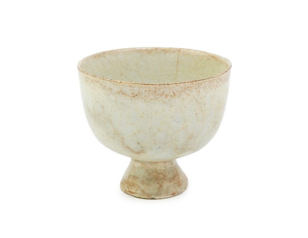 A Chinese qingbai stem cup, Song dynasty